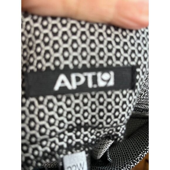 Apt 9 Neutral Pant 22 Black Ankle Minimalist Retro Office 80s Classic Workwear - Picture 2 of 13